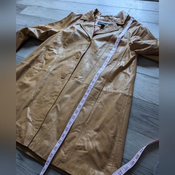 Centigrade Leather Tan Camel Jacket Size Large - Picture 7 of 7